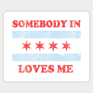 Somebody In Chicago Loves Me Sticker